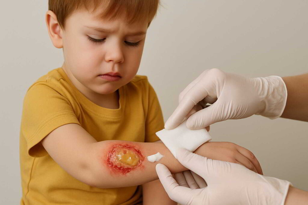 زخم سوختگی در کودکان