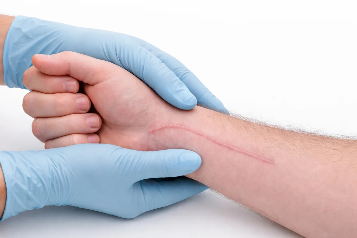 از بین بردن جای زخم