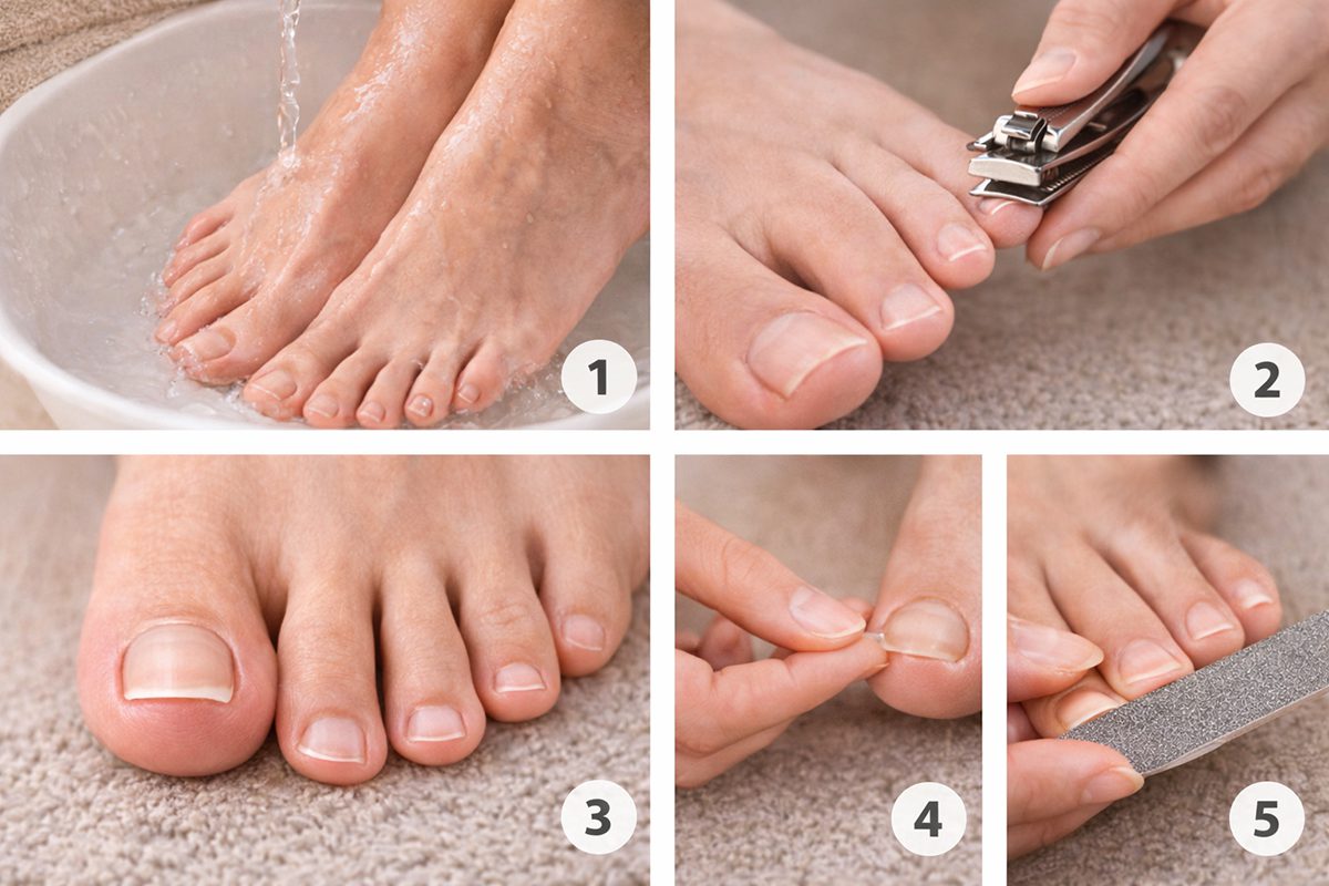 مراحل درست کوتاه کردن ناخن